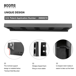 Booms – support de pêche à la <span class=keywords><strong>carpe</strong></span> WV4, support de canne à pêche noir, support mural en plastique - Product Image 5