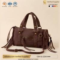 Sac fourre-tout pour femme, sac à main rétro en toile grande capacité, fermeture éclair, voyage, vente en gros, OEM, logo personnalisé