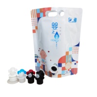 Pochette debout 3L avec double joint en papier d'aluminium vitop, sac pliable de 0.8 gallons pour l'eau de bébé, jus de boisson avec robinet vitop