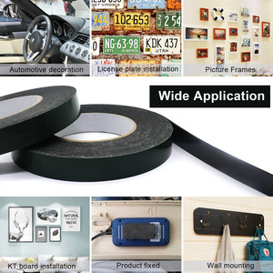 Ruban adhésif double face en <span class=keywords><strong>mousse</strong></span> acrylique PE de 1mm d'épaisseur, découpé avec forme personnalisée 1mm x 10 mm x 50 m - Product Image 3