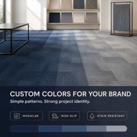 Dalles de moquette modulaires Balance |   Dalles de sol à emboîter faciles à installer 50x50 60x60 pour une rénovation rapide du bureau et de la maison