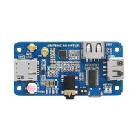 SIM7600G-H 4G HAT (B) para Raspberry Pi, LTE Cat-4 4G/3G/2G, Compatible con Posicionamiento GNSS, Placa de Desarrollo de Banda Global