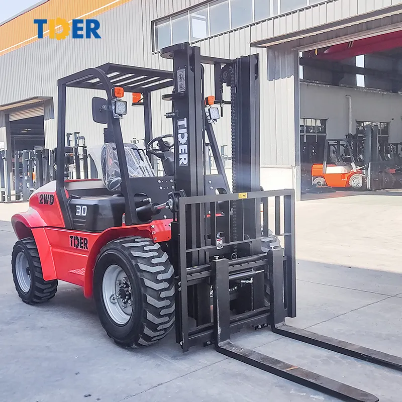 Cina Medan Forklift 2WD 4WD 3 Ton 4 Ton Semua Medan Kasar Forklift Dijual