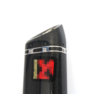 Sistema di Scarico Completo per Moto in Fibra di Carbonio, Marmitta Universale per Moto da Strada e Sportive da 38-51mm, 600cc, <span class=keywords><strong>Bws</strong></span> 125 - Product Image 5