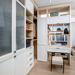 <span class=keywords><strong>Armoire</strong></span> de <span class=keywords><strong>chambre</strong></span> à coucher moderne extensible en MDF avec portes battantes et coulissantes pour villa, modèle PLYJ17025-060 - Product Image 2