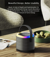 Haut-parleur portable en plastique étanche IPX67 avec poignée, basses puissantes 30W, lumière rythmique RVB, autonomie de 5 à 10 heures, vente en gros