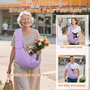 Sac de transport pour animaux de compagnie personnalisé avec logo, portable, durable, imperméable, sangle réglable, sac à bandoulière pour petit chien, sac de transport pour animaux de compagnie pour les sorties en plein air - Product Image 6