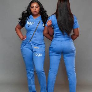 Nouvelle <span class=keywords><strong>pharmacie</strong></span> gommage costume uniforme médical clinique dentaire infirmière Service de santé vêtements de travail vétérinaires gommages personnalisés uniformes ensembles infirmière - Product Image 5