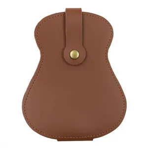 Fábrica Custom Guitar Plectrum Holder Guita-r Picks Estojo De Couro Guitarra Elétrica Pick Pouch Case Carteira Guitarra Acessório Saco