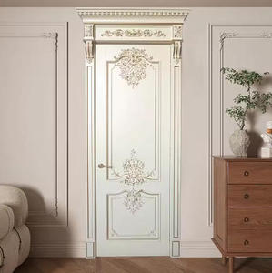 Portes intérieures modernes en bois, fabrication directe <span class=keywords><strong>d</strong></span>'usine, <span class=keywords><strong>porte</strong></span> en MDF à finition lisse avec conception ignifuge et insonorisée - Product Image 5