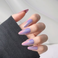 AIERFEI Designer Appuyez sur les ongles Chrome Forme d'amande Faux ongles Fabricant de marque privée
