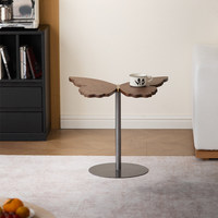 Table basse d'appoint en bois massif de style chinois moderne, fabriquée à la main, élégante, pour le salon