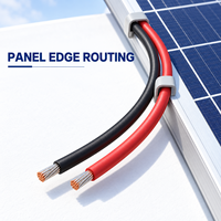 Einadriges Solar-PV-Kabel 4mm2 6mm2 Verzinntes Kupfer XLPE-Draht 1500V DC für Kommerzielle Solaranlagen