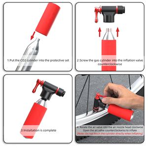 BAIMEI Mini gonfleur CO2 portable pour pneus de vélo de route et de montagne - Cartouches de CO2 non incluses - Product Image 6