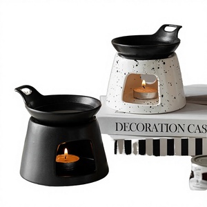 <span class=keywords><strong>ACASA</strong></span> ARTO Quemador de Cera Aromática Desmontable de Cerámica, Lámpara de Perfume, Portavelas para Tealight, Incienso Chino, Meditación para Todas las Estaciones - Product Image 4