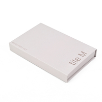 Boîte d'emballage en carton pour échantillons de parfum personnalisés, luxe, petite, épaisse, rigide, ouverture frontale magnétique, cadeau écologique, éponge
