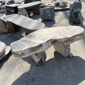 Ghế Ăn Đá Mã Não Ngoài Trời Ghế Đá Chân Đá Cẩm Thạch - Product Image 4