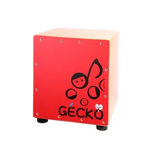 GECKO CM65R Boîte à <span class=keywords><strong>cajon</strong></span> tambour note de <span class=keywords><strong>musique</strong></span> rouge surface de jeu cube en tilleul mini taille percussion <span class=keywords><strong>cajon</strong></span> boîte à tambour pour junior - Product Image 1