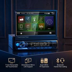 <span class=keywords><strong>Autoradio</strong></span> simple <span class=keywords><strong>DIN</strong></span> 7 pouces, lecteur audio-vidéo <span class=keywords><strong>Bluetooth</strong></span>, RDS FM AM, Autolink, radio stéréo <span class=keywords><strong>Bluetooth</strong></span>, USB, TF, <span class=keywords><strong>autoradio</strong></span> - Product Image 3