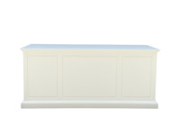FH1212 Mobilier français moderne de luxe en bois massif blanc pour bureau à domicile Bureau de direction Coiffeuse en bois avec tiroirs