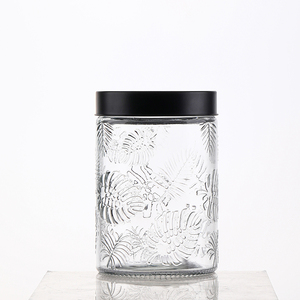 Bán Buôn Sang Trọng 1L 2L Frosted Lọ Thủy Tinh Có Nắp Đậy Tùy Chỉnh Kín Lớn Gia Vị Mứt Lưu Trữ Xi Lanh Gia Vị Container Phong Cách - Product Image 3