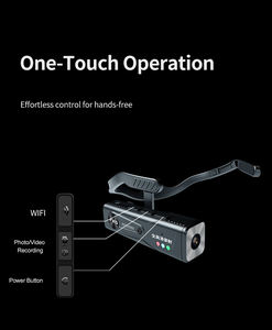 Cámara de <span class=keywords><strong>Video</strong></span> Vlog Montada en la Cabeza, Videocámara Portátil, Cámara Deportiva con Estabilizador de Gimbal de 6 Ejes, Tarjeta de Almacenamiento de 128 GB, Color Negro - Product Image 2