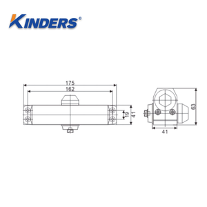 อุปกรณ์ไ<span class=keywords><strong>ฟ</strong></span>ใกล้ประตูระบบไฮดรอลิกอัตโนมัติ25-45กก. สำหรับโรงแรมโรงพยาบาลสำนักงานและห้องครัวทำจากอลูมิเนียมทนทาน - Product Image 3