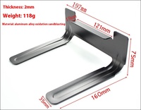 Kit d'éclairage personnalisé T34 DIY LED pour aquarium d'eau de mer Profil en aluminium noir Radiateur dissipateur de chaleur pour aquarium Boîtier d'éclairage extérieur