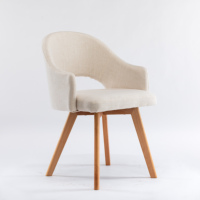 Chaise de loisirs au design moderne en vente chaude, confortable, en contreplaqué et cuir PU, bois massif avec tissu doux pour salon et hôtels