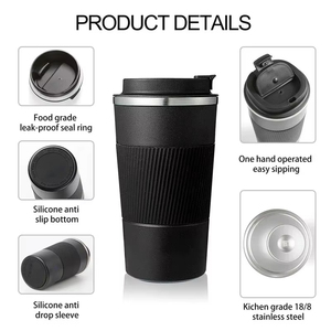 Wholesale Stainless Steel Cup & Portable <b>Coffee</b> Shop Style Non-Slip Bottle for Home Use - Product Image 3