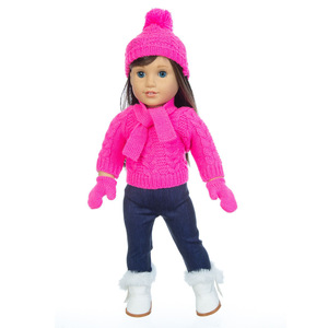 Christmas <b>doll</b> clothes, 18 inch <b>doll</b> sweater, American girl <b>doll</b> clothes and Christmas <b>doll</b> clothes without shoes - Product Image 6