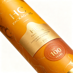 Luxury Gold Foil Rigid Cardboard Round Cylinder Tube Box for Wine Whiskey Champagne <b>Spirit</b> Packaging Custom Logo Manufacturer - Product Image 4