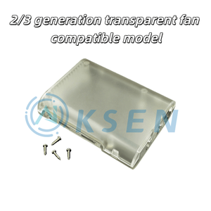 AI-KSEN Compatibile con Raspberry <span class=keywords><strong>Pi</strong></span> 2a Generazione B/3a Generazione, Guscio Nero e Bianco Trasparente Tricolore - Product Image 5