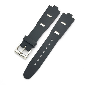 Bracelet de montre en silicone Aosman <span class=keywords><strong>Brother</strong></span> Bao 24mm 22mm à bouche convexe 8mm pour Baoge DP42C14SVDGMT avec boucle ardillon et fermoir en caoutchouc - Product Image 1