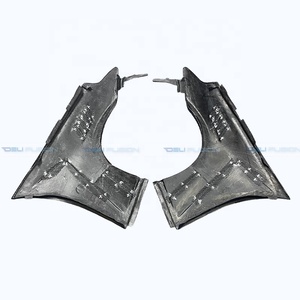 กันชนหน้าคาร์บอนสำหรับ Nissan 370z Z34 ปี 2009-2020 รุ่น DLF สไตล์คาร์บอนไฟเบอร์ (ไม่มีช่องระบายอากาศด้านบน) - Product Image 3