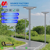 Éclairage de jardin carré extérieur étanche IP65 à haut lumen, 15W 20W 25W 30W SMD5050, éclairage solaire LED intégré tout-en-un