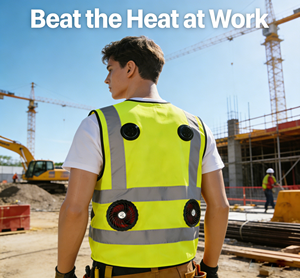 Veste de travail haute visibilité réfléchissante, refroidissement par semi-conducteurs, résistante aux hautes températures, haute ténacité, certifiée CE, design unisexe - Product Image 3
