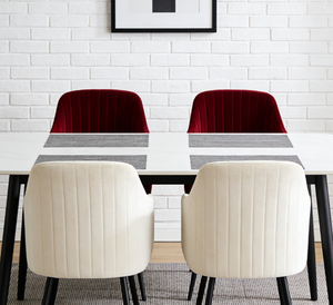 Chaise de salle à manger <span class=keywords><strong>scandinave</strong></span> nordique en velours, mobilier moderne pour la maison, Sillas, base en métal, <span class=keywords><strong>fauteuil</strong></span> <span class=keywords><strong>beige</strong></span> clair pour restaurant - Product Image 4