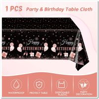 Ensemble de vaisselle personnalisé avec assiettes, gobelets, serviettes et nappes, vente en gros, pour fêtes, décorations d'anniversaire, retraite et anniversaire de mariage