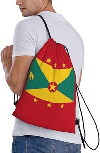 Bolsa con Cordón Personalizada con la Bandera de Granada de 7 <span class=keywords><strong>Estrellas</strong></span>, Mochila de Poliéster al por Mayor para Deportes y Promociones - Product Image 3
