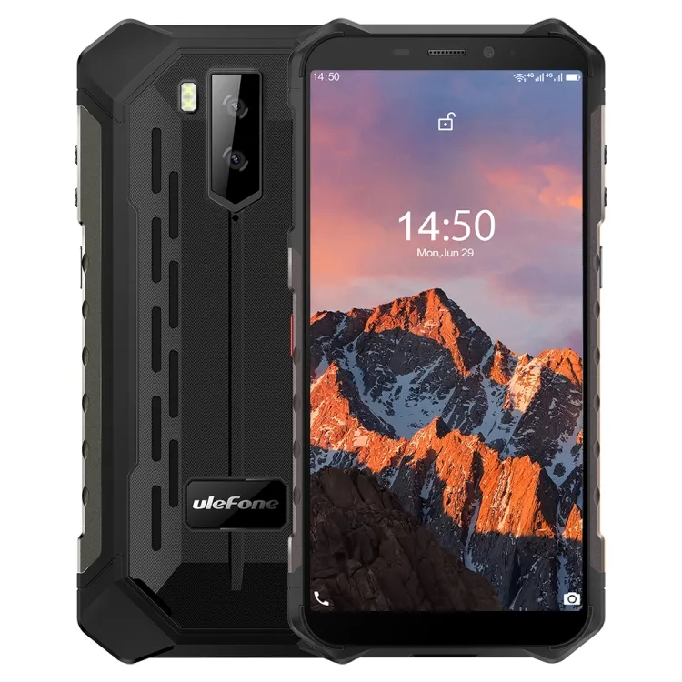 Ulefone Armor X5 Pro Rugged Phone, 4GB+64GB Waterproof Dustproof Shockproof Dual Back Cameras Face Identification Android 4G