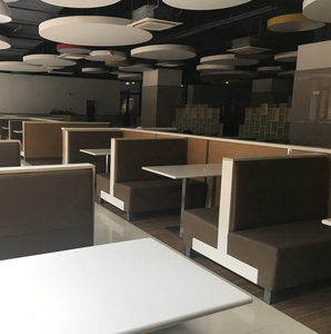 Sofá de Banco Grande para Cafetería o <span class=keywords><strong>Restaurante</strong></span>, con Estructura de Acero Resistente y Ecológica, Estilo Moderno - Product Image 4