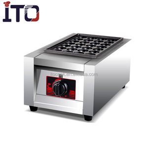 Máquina de Takoyaki Portátil Comercial ITO T-77A de Acero Inoxidable con Placa Antiadherente Individual de 28 Agujeros para <span class=keywords><strong>Horno</strong></span> de Bolas de Pescado - Product Image 3