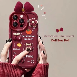 รุ่นใหม่ของผู้หญิงสำหรับ <span class=keywords><strong>iPhone</strong></span> 16 15Pro สูงสุด14PLUS 13Pro สำหรับ Apple เคสโทรศัพท์มือถือ 'รับรวยได้รับความรัก' สายคล้อง TPU ลายการ์ตูน - Product Image 4