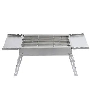 Oem Professionele Fabrikant Roestvrij Staal 304 Outdoor Draagbare Vuurvaste Houtskool Barbecue Bbq Grill