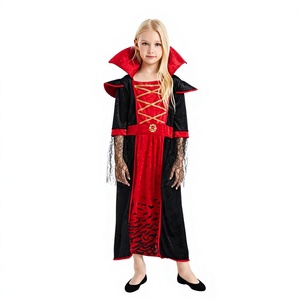 Costume de cosplay d'Halloween en gros, tenue de mascarade pour enfants, déguisement de <span class=keywords><strong>vampire</strong></span> fille effrayante pour spectacle - Product Image 1