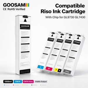 1000ml/PC S-8446 S-8447 S-8448 S-8449 S-8450 Ink Cartridge with Ink Chip for Risos Comcolor GL9730 GL7430 <b>Printer</b> - Product Image 1
