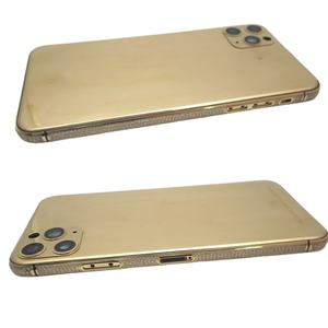Custodia di ricambio personalizzata di lusso 24kt placcata in oro con retro in vetro dorato per iphone 12 pro - Product Image 6