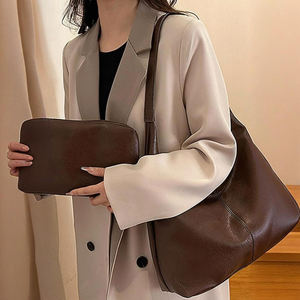 Sac fourre-tout messager pour femme Tide Vant CHOVANT, style rétro vintage, grande capacité, toutes saisons, fermeture éclair portable, PU - Product Image 1