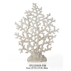 인공 수지 산호 장식품 흰색 산호 테이블탑 장식 - Product Image 2